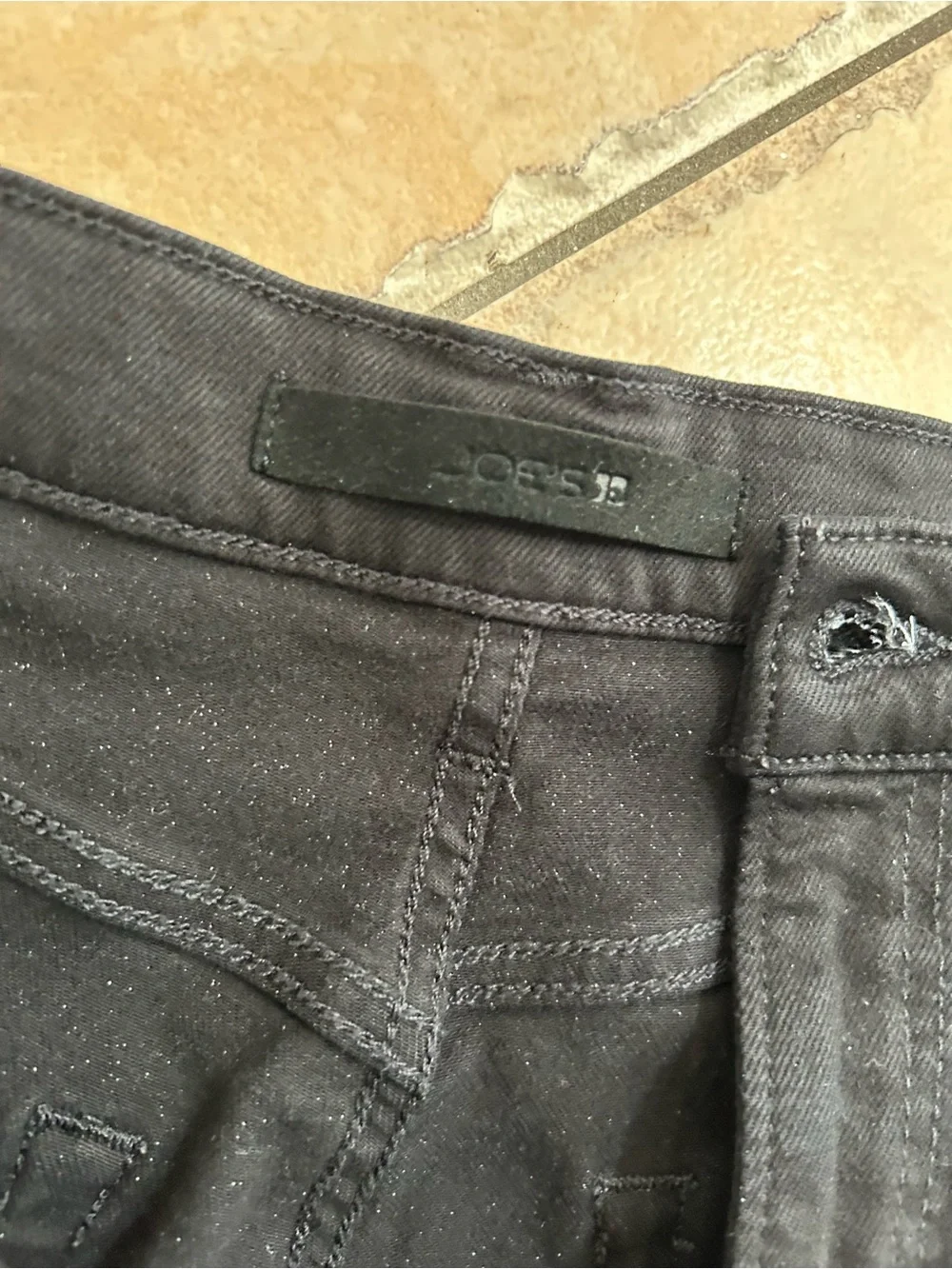 Joe's Jeans Black Straight-Leg Jeans size 31